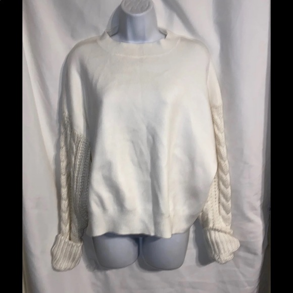 New Zara Ivory Oversized Sweater S - Picture 3 of 3